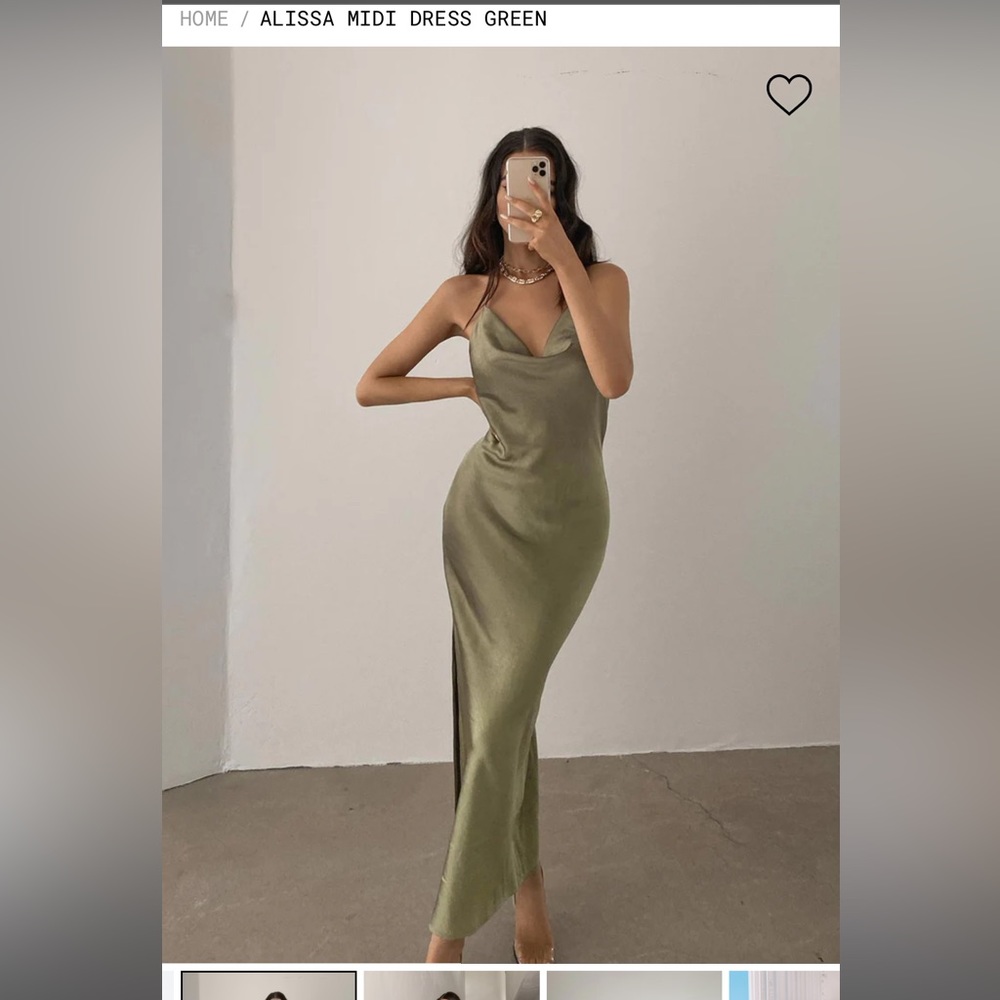 Midi Dress Green | Sage | Princess Polly | Alissa Midi Dress